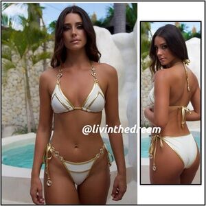 Moda Minx LOST IN PARADISE COCONUT CHILLING IN CUBA TRIANGLE BIKINI